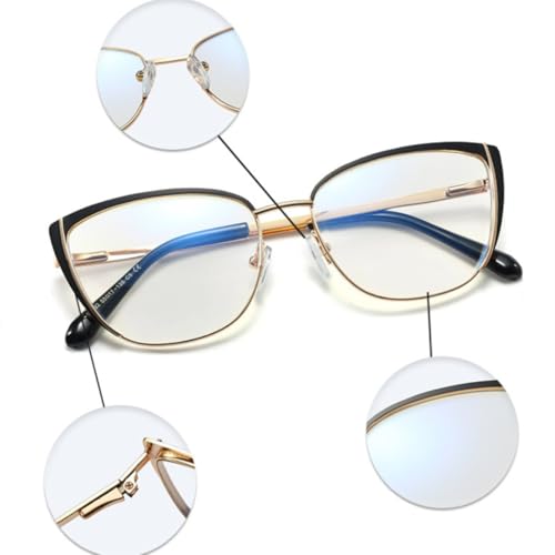 Lunettes œil de chat en métal fin, l'accessoire géométrique chic et durable - 4