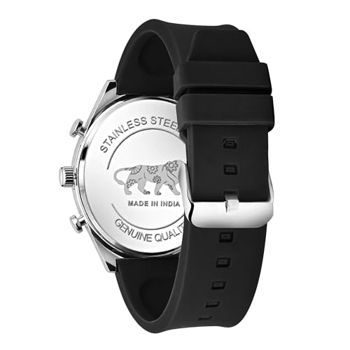 Image of styledose Men's Watch Analog Quartz with Chronograph & Silicone Strap -Casual & Formal Wrist Watch for Men