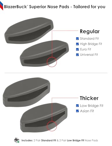 Image of BLAZERBUCK Replacement Nose Pieces for Oakley Frogskins Range /Frogskins Range XL /Top Knot /Side Swept /HSTN /Spindrift /Wildrye