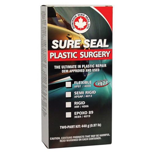 Dominion Sure Seal Plastic Surgery All-Purpose Sealant - Ideal for Dewalt Tools, JB Weld Epoxy, Bondo Kits, 2K Clear Coat, Leather Repair, and Plastic Welding Applications - 440 g
