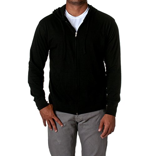 ITC Men's Lightweight Hoodie SS150JZ, Black, XX-Large