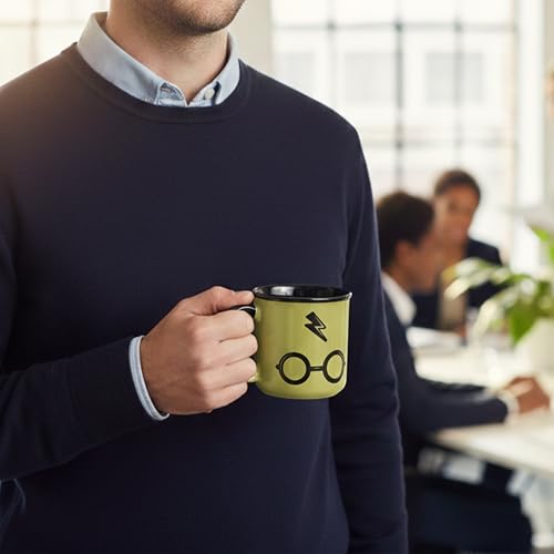 Image of Premium Coffee Mug for Office & Home | Harry Potter Ceramic Coffee Mug | 3 x 3.5 Inch Coffee Cup | Stylish Gift for Book & Movie Fans | Hot & Cold Beverage Cup 300ml (Black - Gold)