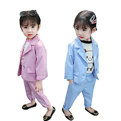SUWIAKLALL Kit de roupas para banquetes de casamento para meninas conjunto de roupas formais roupas