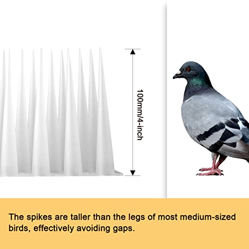 image for OFFO Bird Spikes Pigeon Outdoor Deterrent Spikes for Cat Keep Birds Ra