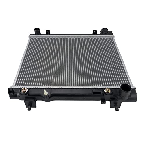 Image of KAX Radiator, CU2883 OE Style Bolt-On Aluminum Core Radiator Replacement Dakota 2005-2010, Raider 2006-2009, Dakota 2011-20114.7L 3.7L, 21-7 /8 inchW, 17-11 /16 inchH, 1-9 /16 inchInlet, 1-13 /16 inchOutlet