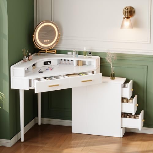 ZKLOEP Tocador esquinero 105,5 x 75 x 120