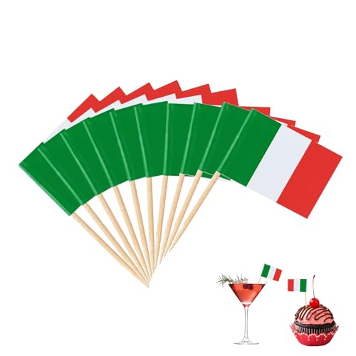 Bandiera stuzzicadenti, decorazione per paesi, bandiere da sera, bastoncini da cocktail, spiedini da cocktail, spiedini da frutta, carta kraft colorata, diversi tipi di cibo, per feste, feste