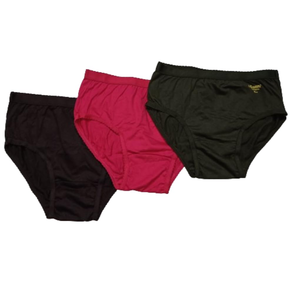 Women's Cotton Outer Elastic Panties (Pack of 3; Random Colors)-picture-48
