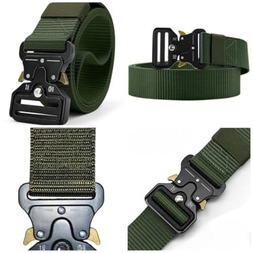Image of TPM UrbanForce Combo Belt for Men - Pack of 2 Nylon Belts with Premium Metal Buckles | Adjustable, Durable & Stylish for Casual, Outdoor & Daily Wear | Gift Box