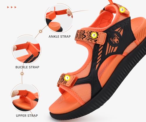 Image of KuaiLu Womens Orthopedic Walking Sandals with Comfortable Arch Support Plantar Fasciitis Relief Summer Outdoor Hiking Sport Recovery Adjustable Strap Athletic Chunky Cushion Shoes