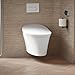 KOHLER 5402-0 Veil Smart Toilet with Auto Open & Close, One-Piece Wall-Hung Elongated Intelligent Bidet Toilet with Heated Seat and Dual-Flush, White