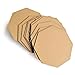 Octagonal corrugated cardboard decorative handmade DIY card creative material Pack of 40 (15cm)