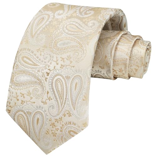 Image of Enlision Ties for Men Solid Color 3.35 inch Formal Business Necktie Classic Satin Mens Wedding Party Ties