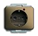 Produktbild Busch-Jaeger 2310EUGL/VA-21-11 Busch-Protector, SCHUKO Steckdosen Mit Überspannungsschutz. bronze 2310 EUGL/VA-21-11