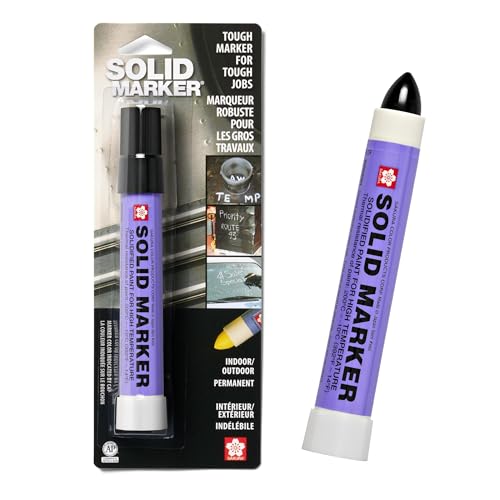 Sakura Solid Paint Markers - Permanent Marker Pens - Window Wood & Glass Marker - Black Paint - 1 Pack