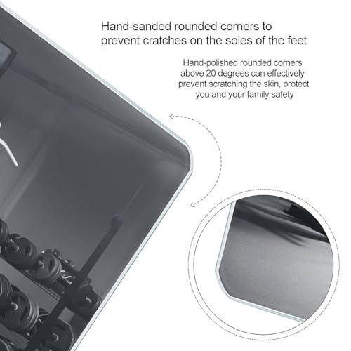 Báscula digital para baño con plataforma de vidrio templado miniatura 4