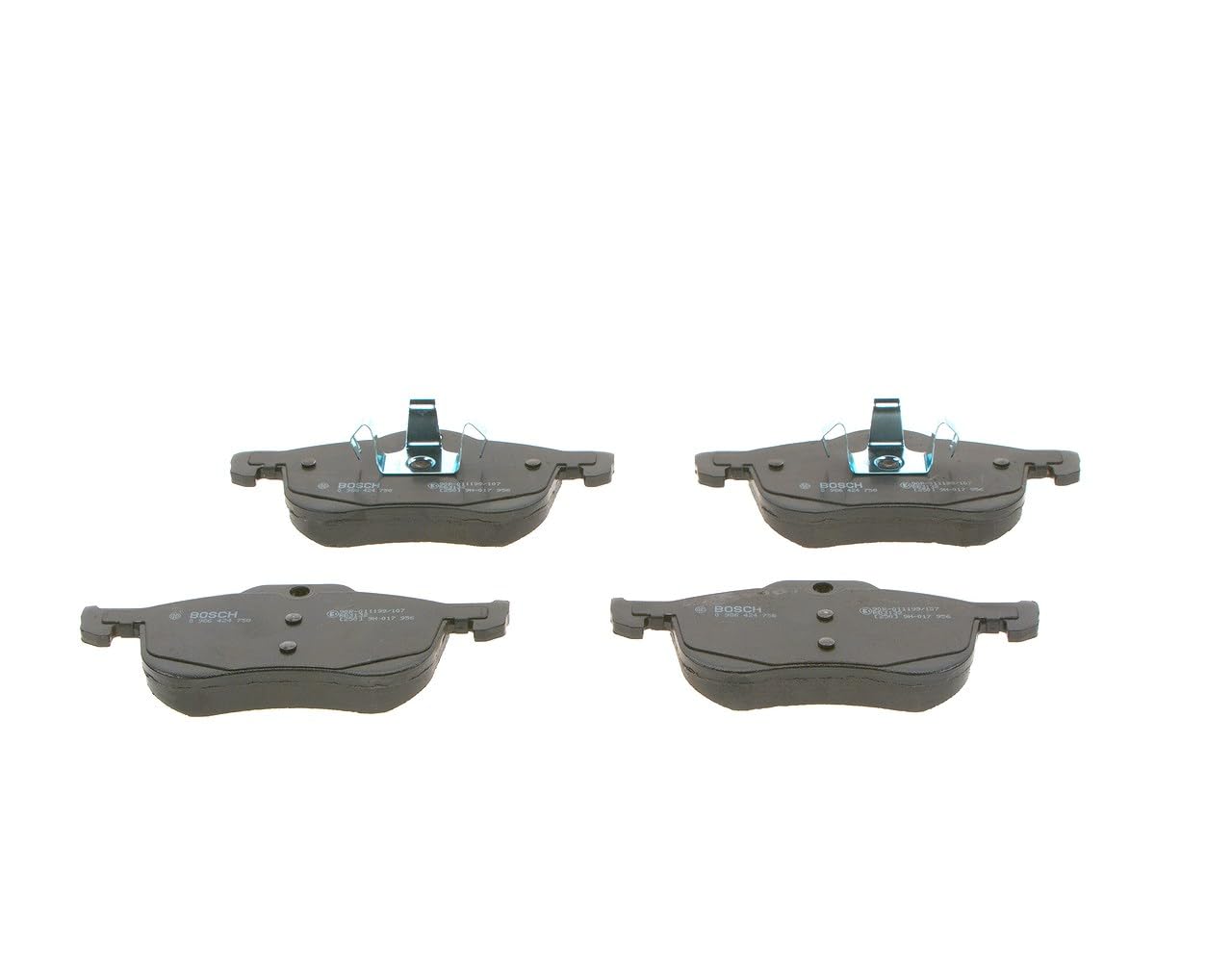 Bosch BP1265 Brake Pads - Front Axle - ECE-R90 Certification - Four