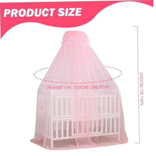 Ciel de lit pour bébé Gcroet avec maille cryptée et hauteur réglable
