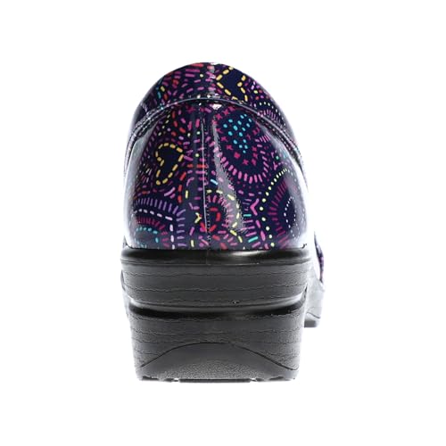 Image of Easy Works by Easy Street womens Leeza loafers shoes, Purple Multi Patent, 7.5 US