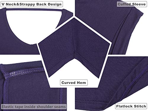 Image of icyzone Open Back Yoga Shirts for Women - Exercise Workout Tops, Athletic Short Sleeves, Running T-Shirts Loose Fit