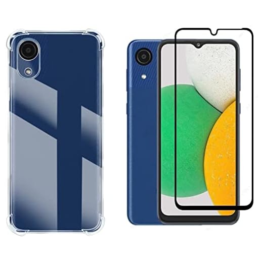 Kit Capa Anti Impacto Para Samsung Galaxy A03 Core + Película de Vidro 3D - (C7)