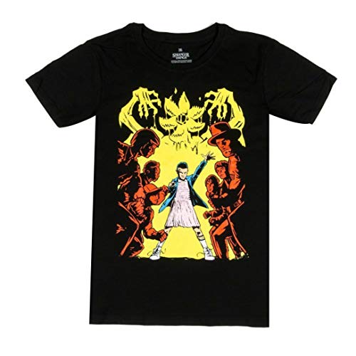 Loot Crate Stranger Things Netflix - Camiseta de Manga Corta, Color Negro - Negro - Large