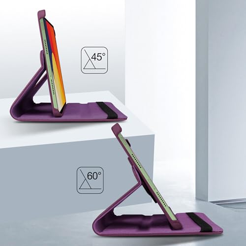 Image of TGK 360 Degree Rotating Flip Cover Case for Moto Pad 60 Pro 12.7 inch 2025 Release Tablet (Purple)
