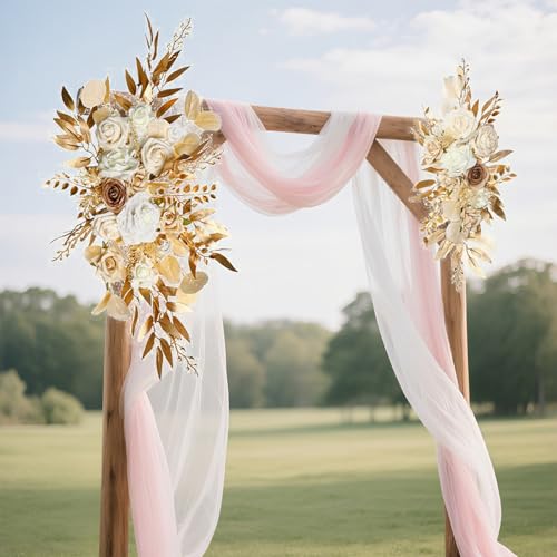 Fleur en soie recyclable sur structure florale pour réceptions sans stress - 4