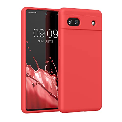 kwmobile Case Compatible with Google Pixel 6a Case - TPU Silicone Phone Cover with Soft Finish - Dolce Vita
