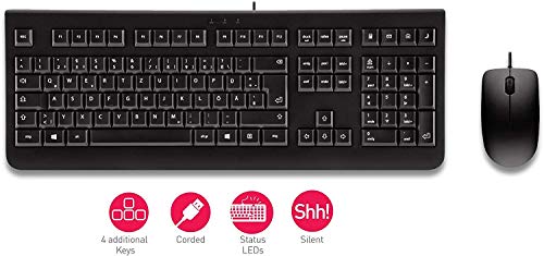 CHERRY DC 2000 Keyboard & Mouse Combo - Wired - 4 Hot Keys