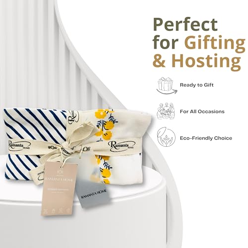 Servilletas de Tela Ramanta Home Set 12 Floral 18x18 pulg miniatura 5