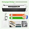 INKBIRD 110W Vacuum Sealer Machine, High Power with Liquid/Moist/Dry 6-Food Modes, Compact Food Preservation System with Cutter, Full Start Kit with Pre-cut Bags*10 (8''*11.8''), EXT-VAC