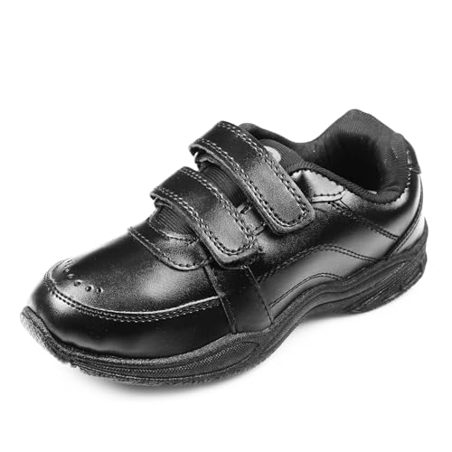 DOCTOR EXTRA SOFT Unisex-Child/Kids Black & White Gola Shoes with Memory Foam Cushion & Anti-Bacterial Technology| Ideal for School,Formal,Casual,Uniform,Running| Comfort & Durable Boys & Girls D-3001
