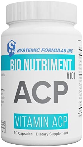 Amazon.com: Systemic Formulas Bio Nutriment #101 Vitamin ACP 60 ...