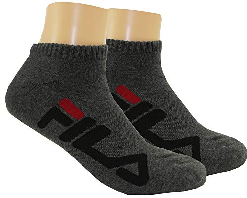 Image of Fila Unisex 2-Pack Half Cushion No Show Socks