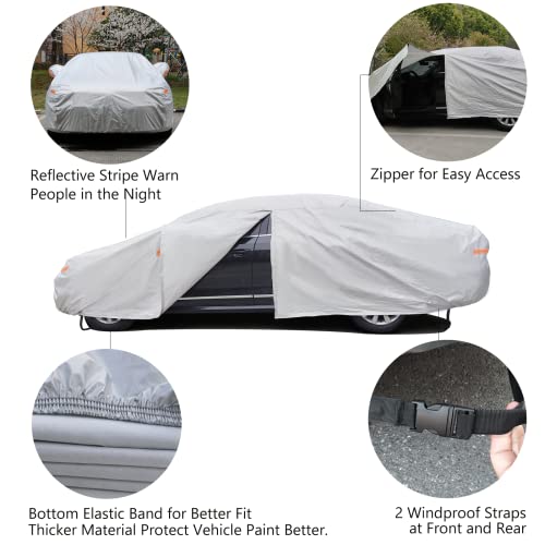 Image of Seazen Car Cover Variation (Silver-6 Layers, 3XXL(Fit Sedan-Length Up to 209 inch))