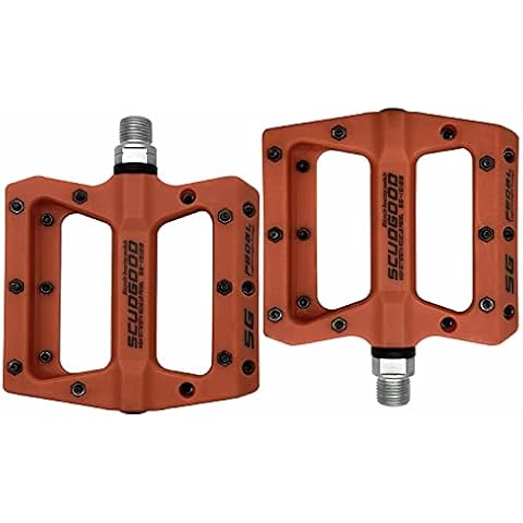 Willyn Anti-slip pedals MTB Sealed bearings Trekking Road bike Bicycle pedals Bicycle pedals JT01, Orange Cover