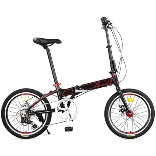 LINCYS Bicicleta de Montaña Plegable 20 Pulgadas, 7 Velocidades Frenos de Disco, Carga 200KG, Cuadro Aleación Aluminio, Plegado 15 Segundos, para Ciudad y Senderos (Ciclistas 150-180cm)