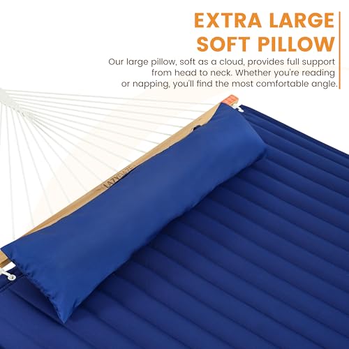 Image of Lazy Daze Double Hammock with Stand, Balance Straps & Carry Bag for Outside