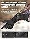 KEMIMOTO Taktische Handschuhe Winter, Motorradhandschuhe Winter Wasserdicht, Militär Einsatzhandschuhe mit Kohlefaser Knöchelprotektor, für Arbeit, Wandern, Jagd und Security