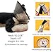 6 Pcs Surgery Recovery Kit for Dogs Cats –Adjustable Dog Cone & Fluffy Dog Blanket(27''x39'') – Get Well Soon – Cleaning Wipes,Calming Toy, Bandages & Mesh Bag – Sympathy Gift for Pet (yellow-S)
