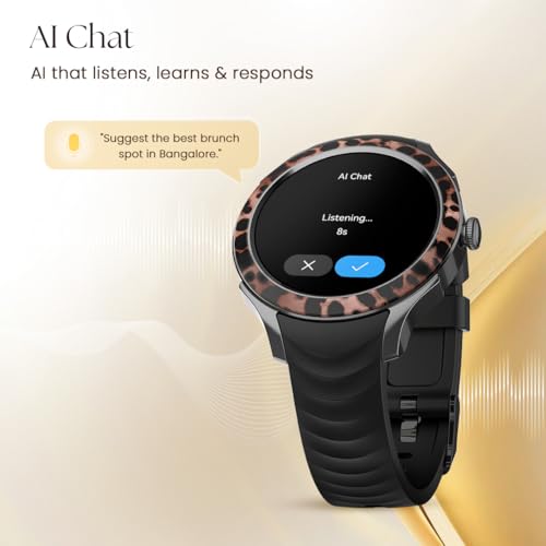 Image of Fastrack Ella Smart Watch for Women with 1.2 inch inch AMOLED Display,Patterned Bezel,AI Watchface & AI Chat,Functional Crown,24 /7 Health Suite,BT Calling,SpO2,HRM,IP68, Multiple Menu Styles- Dark Wine