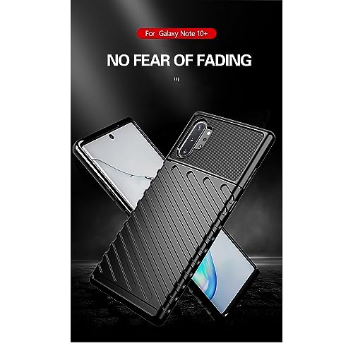 Image of amazon basics Shockproof Mobile Cover for Samsung Galaxy Note 10 Plus 4G (360 Degree Protection | Protective Design | Anti-Scratch Tough Slim TPU Case), Black
