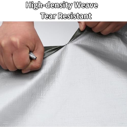 Lona impermeable de alta resistencia UV y plástico duradero gris 6