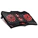 Produktbild Kühler Laptop Gamer Wind Tornado Cooler Red: Kühlung Pad äußerst leistungsfähig mit vier geräuscharme Ventilatoren Mit Roten LEDs - PerfekteBelüftungfür Cooling Notebook von 10 bis 15,6 Zoll