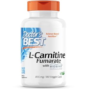 Doctor’s Best L-Carnitine Fumarate, 500mg, 855mg, 60 Vegan Capsules, Amino Acid, Gluten Free, SOYA Free, Vegetarian