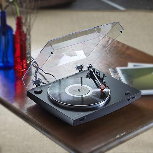 Audio-Technica AT-LP3BK Plateau tournant stéréo à courroie entièrement automatique Noir noir - Les Beatles, Paul McCartney, John Lennon, RIngo Starr, George Harrison Audio-Technica AT-LP3BK Plateau tournant stéréo à courroie entièrement automatique Noir noir – Image 5