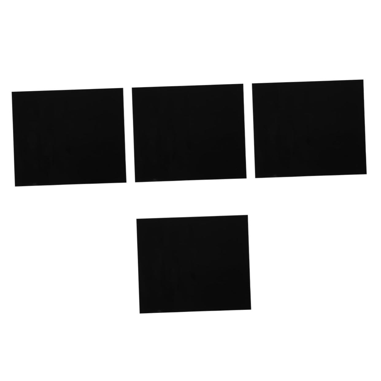 ABOOFAN 4 Piezas Estera de de inducción Protector de la coquetería de inducción Protector de Cocina electrica Almohadilla de Cocina Fibra de Vidrio Negro
