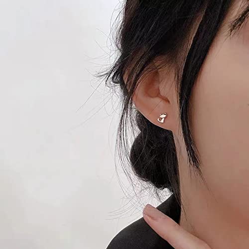 Cute Cat Stud Earrings S925 Sterling Silver Minimalist Lovely Pet Animal Tiny Cartilage Earring Ear Studs Piercing Hypoallergenic Jewelry Gifts for Women Girls2