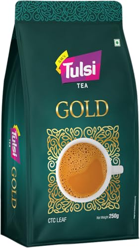 Image of Tulsi Gold Tea CTC Leaf 250g - Premium Assam Chai Patti | Superior Tea Powder
